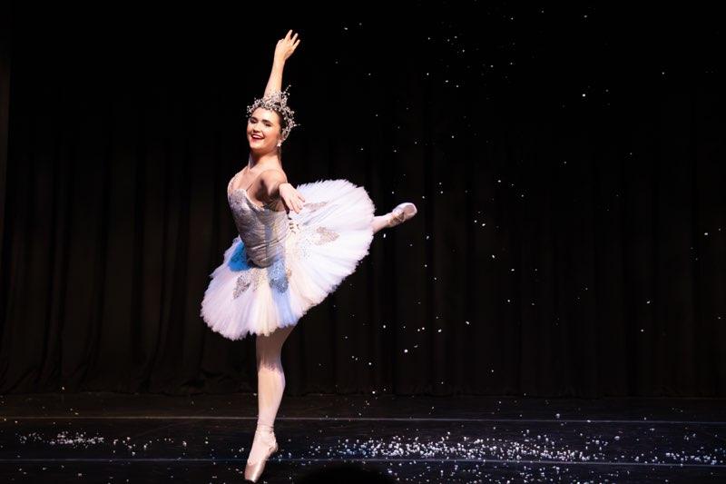 Kailey Nugent (2024 graduate of OI's School of Dance) performs as the Snow Queen