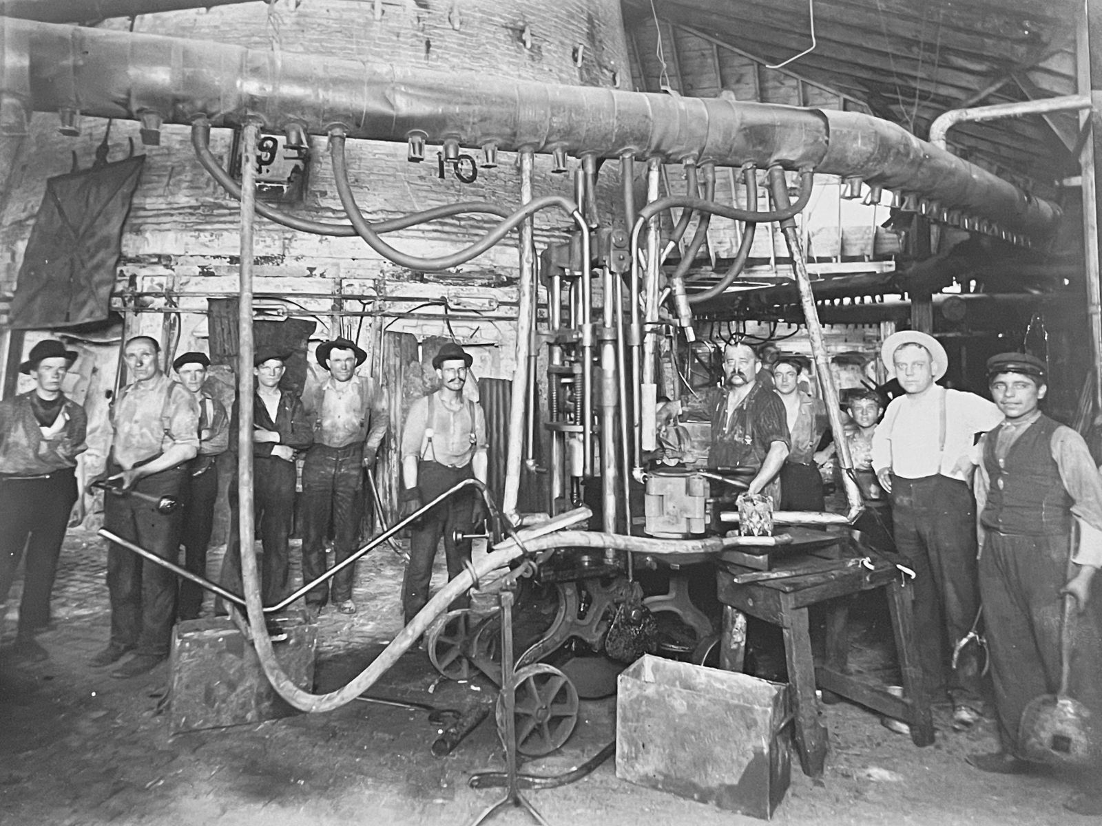 Glassworkers at the Northwood Factory